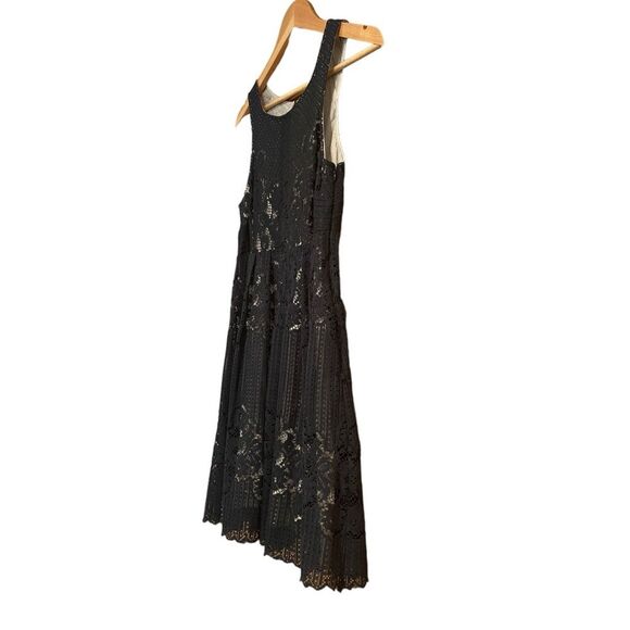 Free People Black Lace Overlay Lined Rocco Dress 0 - Picture 6 of 11